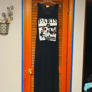 Black maxi dress, medium